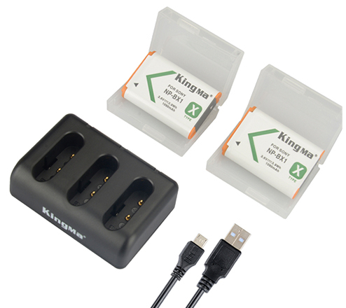 Kingma NP-BX1 & Triple Charger Kit for SONY RX100 M2 RX100 II RX100 III 