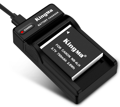 KingMa NB-4LH battery & charger kit for Canon  IXUS80 IXUS80IS camera