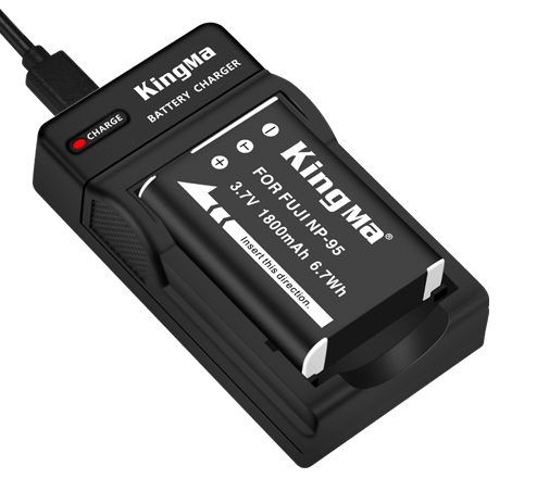 KingMa NP-95 battery & charger Kit for FUJI X70 X100 camera