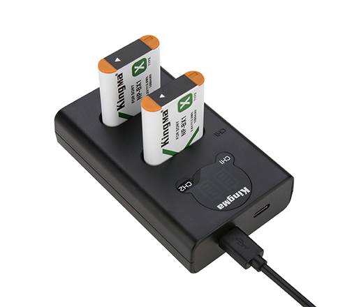 KingMa Camera Battery NP-BX1 and LCD Dual Charger Set for Sony Camera