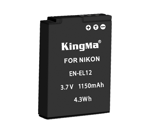 KingMa EN-EL12 battery for Nikon P300 P310 Camera