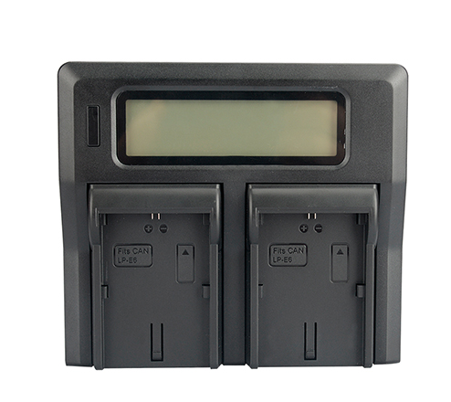 KingMa Dual LCD battery charger for Canon LP-E6