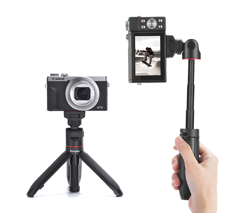 KingMa Extendable Selfie Stick Tripod Vlogging Handle Grip for Smartphone Camera Vlogging