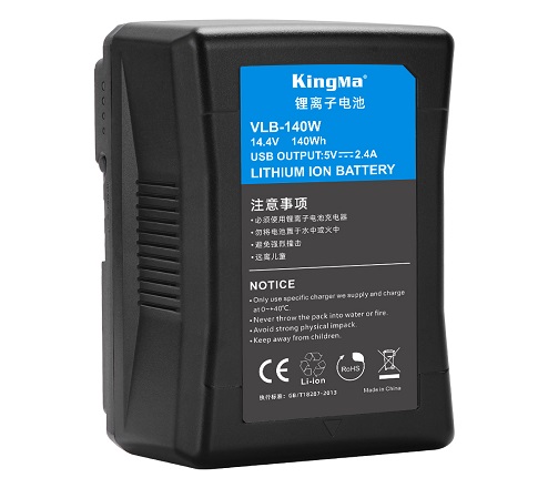 KingMa 140Wh 10000mAh V-Lock V Mount Rechargeable Lithium-ion Battery With USB output For Photography Light