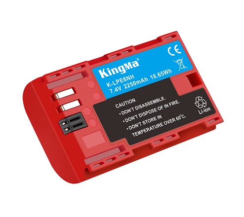 KingMa Digital Rechargeable LPE6 Camera Batteries 2250mAh Battery Pack For Canon LP-E6