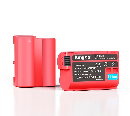 KingMa Digital 2400mAh Rechargeable ENEL15 Camera Batteries 2400mAh Battery Pack For Nikon EN-EL15