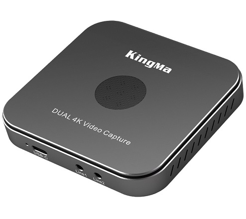 KingMa 4k 60Hz hdmi video capture card unique design HDR color uncompressed RGB live gaming/streaming USB 3.0 Dual hdmi video capture