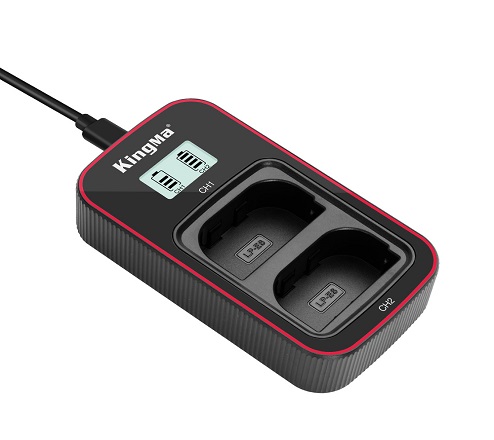 KingMa LCD Dual Charger for LP-E6