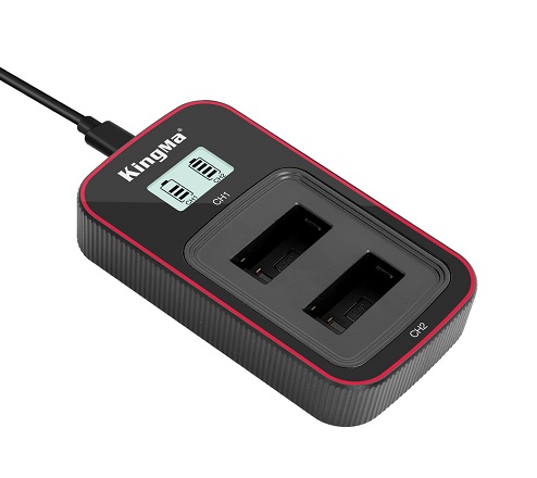 KingMa LCD Dual Charger for Gopro Max